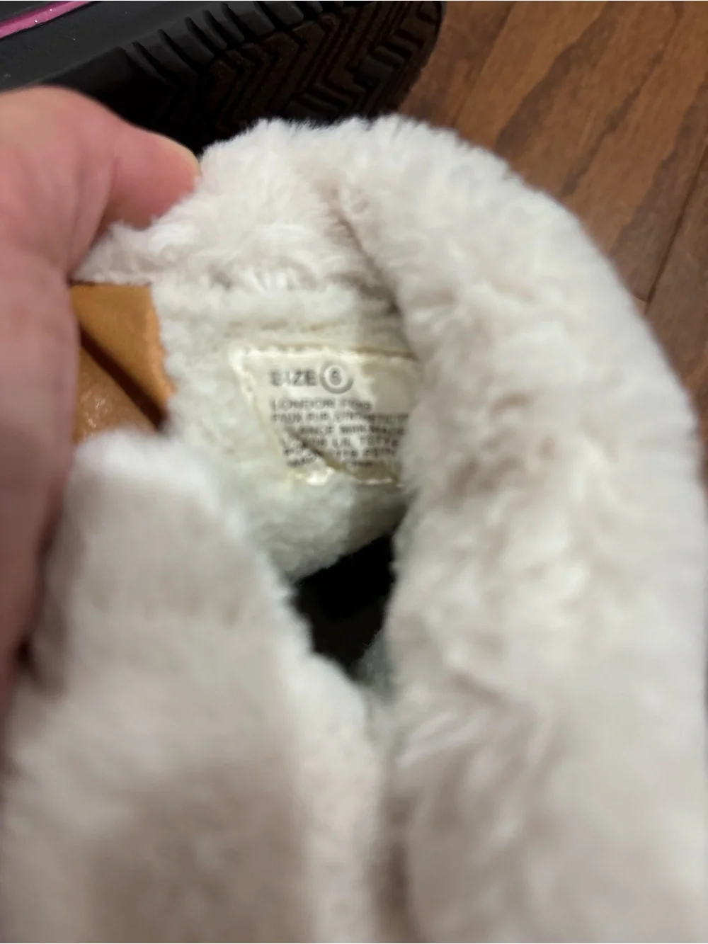 London Fog Kids Pink Faux-Fur Winter Snow Boots with Black Waterproof Shell